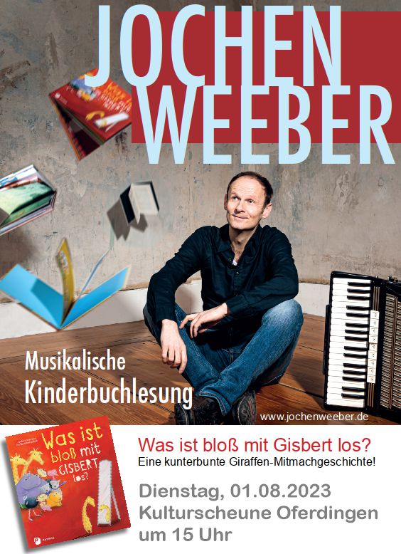 Kinderbuchlesung mit Jochen Weeber am 1. August 2023 in der Kulturscheune Oferdingen