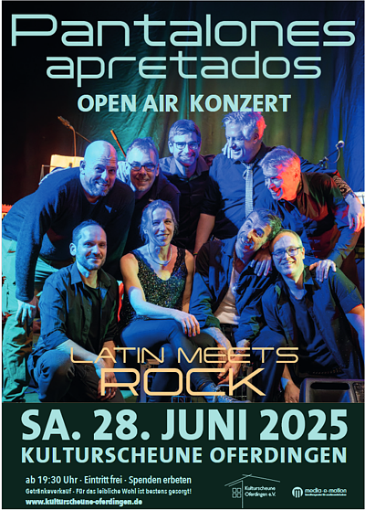 Open Air an der Kulturscheune Oferdingen 28.06.2025 Pantalones apretados - Latin meets Rock