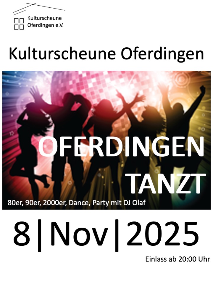 Oferdingen tanzt - am 8. November 2025 in der Kulturscheune Oferdingen