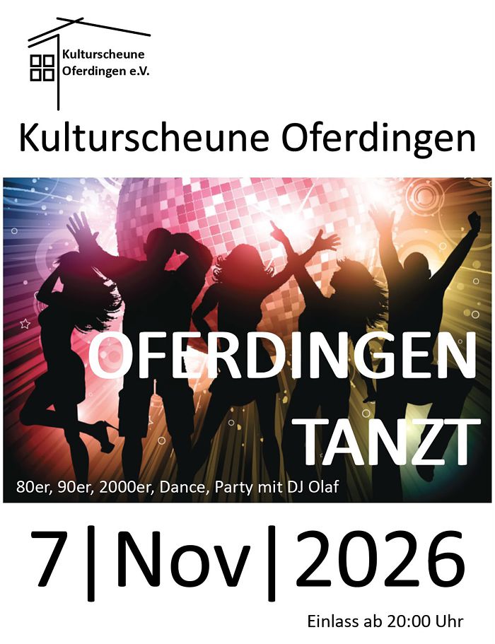 Oferdingen Tanzt - in der Kulturscheune Oferdingen am 7. November 2026